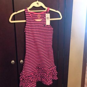 Girls Size 7 striped Polo racerback dress